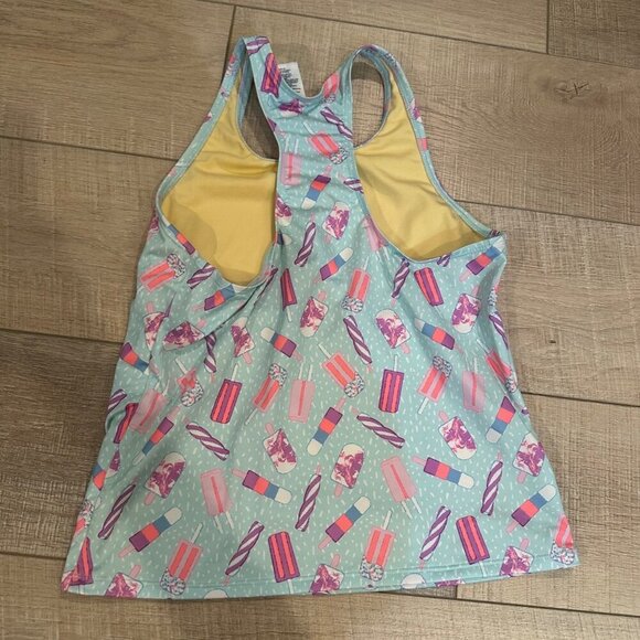 LANDS END GIRLS SIZE 14 2 PIECE TANKINI SWIM SUIT ICE CREAM POPSICLES - Picture 8 of 8